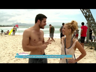 Carolina dieckmann e marco pigossi gravam na praia