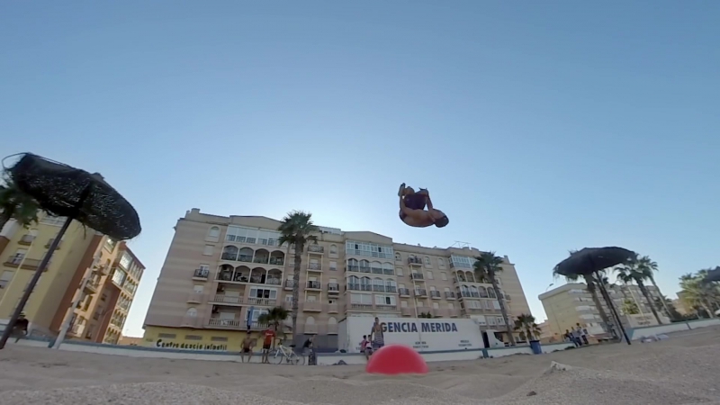 Flips porn video – Spanish beach flips