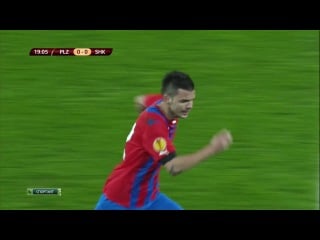 Ліга європи 2013 14 / 1/16 фіналу / перший матч / вікторія (чехія) шахтар (україна) / 720/ 1 тайм