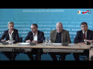 Alice weidel, alexander gauland und herbert kickl (fpö) zur interparlamentarischen zusammenarbeit (1080p 25fps h264 128kbit aac)