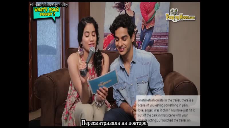 Janhvi kapoor and ishaan khatter on confession couch с русс суб