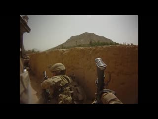 Firefight on helmet cam in afghanistan part 2