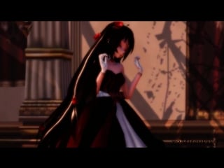 [mmd] hana no saku basho [tda red rose zatsune x tda blue rose hatsune]