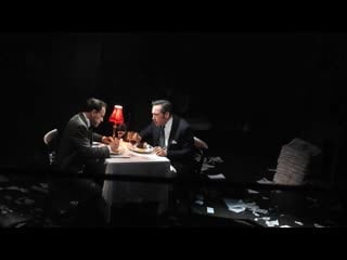 Final scene & curtain call in ink with jonny lee miller bertie carvel