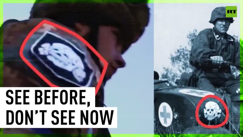 Bbc interviews ukrainian soldier with porn symbol on uniform