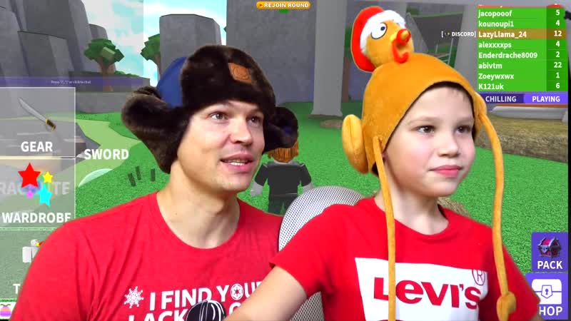 Мистер макс в роблокс и папа выживают на островах и собираем груши в roblox (русское видео)