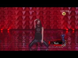 121228 suzy (miss a) yes vs hara (kara)damaged dance battle @ kbs gayo daejun 2012