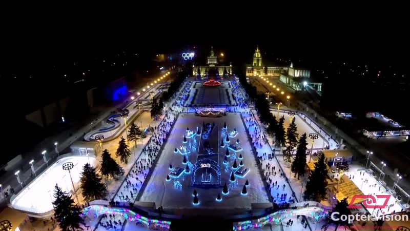 Грандиозный каток на вднх