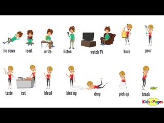 Action verbs vocabulary easy english