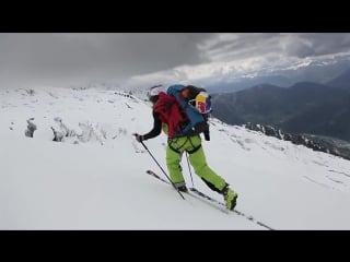 Hiking, skiing, and speed riding in the italian alps