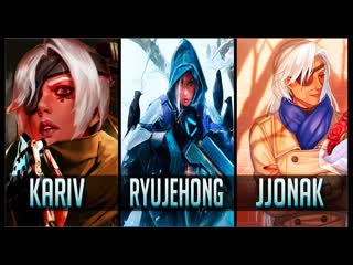 Ryujehong vs jjonak vs kariv gods of ana 😱 overwatch moments (720p)