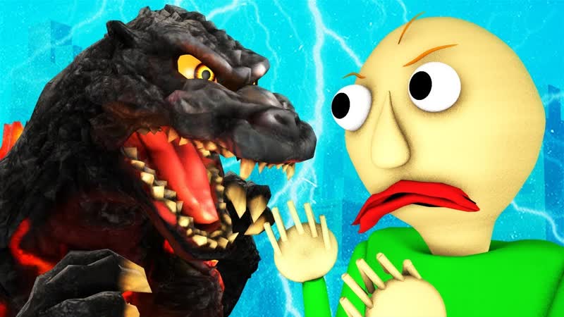 Балди vs годзилла (король монстров драка 3d анимация)