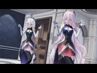 【ｍｍｄ】弱音ハク、巡音ルカで「girls」