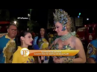 Claudia raia avalia que está bombando no carnaval 2016