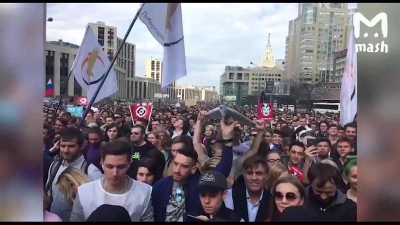 Весь митинг в поддержку telegram