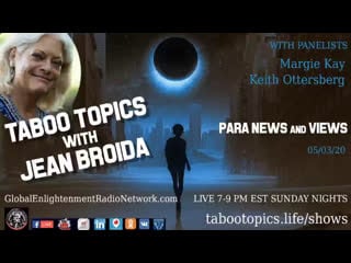 Taboo topics with jean broida with special guests margie kay and keith ottersberg 5 3 20