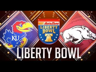 Ncaaf 2022 liberty bowl kansas jayhawks vs arkansas razorbacks (28 12 2022)