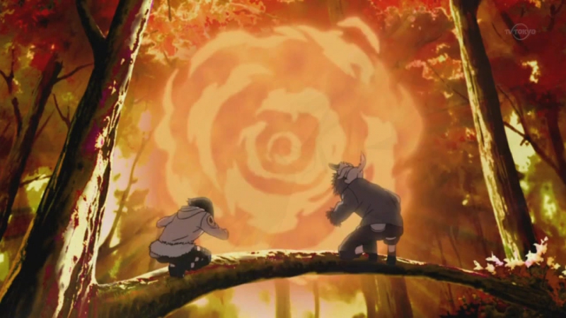 Киба, шино и хината против суйки