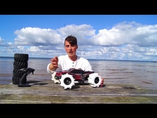 New 3d printed rc car tires driving on water!