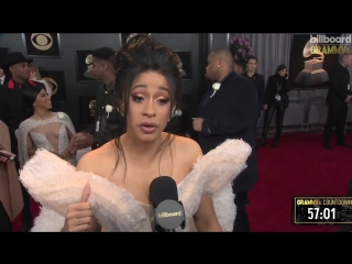 Cardi b on “validation“ of nomination what the white rose means to her ¦ grammys 2018