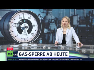 Gas sperre ab heute