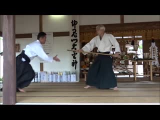 Moriteru ueshiba doshu aikido demonstration aiki jinja taisai 2019