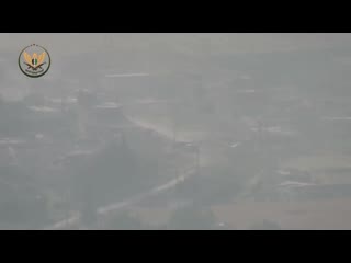 Syria nlf fired another kornet atgm, destroying a regime position with vehicle on huwayz front ghab plain nw hama