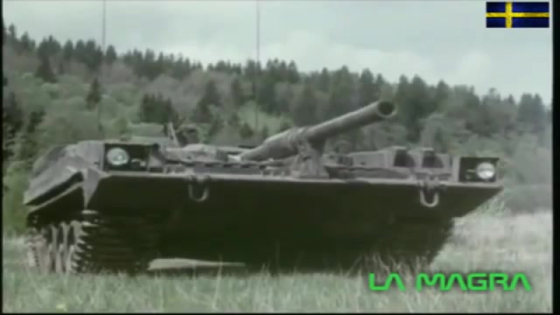Stridsvagn strv 103 s tank demonstration