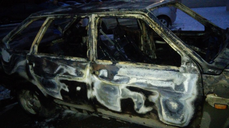 Допрос подозреваемого в поджоге автомобиля, нижневартовск