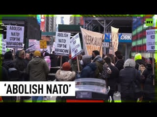 ‘money for our needs, not the war machine’ protesters rally in nyc