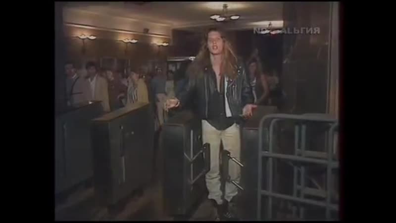 Skid row in moscow subway