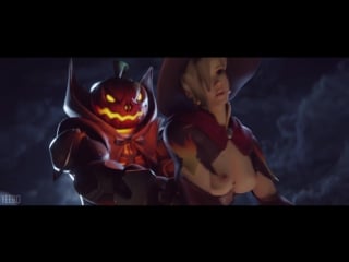 3d porn halloween (overwatch sex, anal)