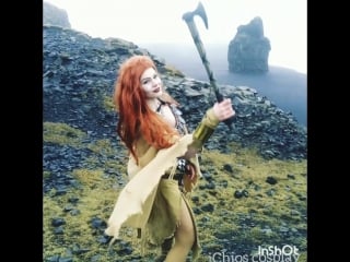 Iceland redsonja cosplay backstage