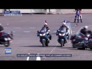 National day in france this happend at the parade