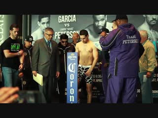 Danny garcia vs lamont peterson faceoff and weigh in esnews boxing