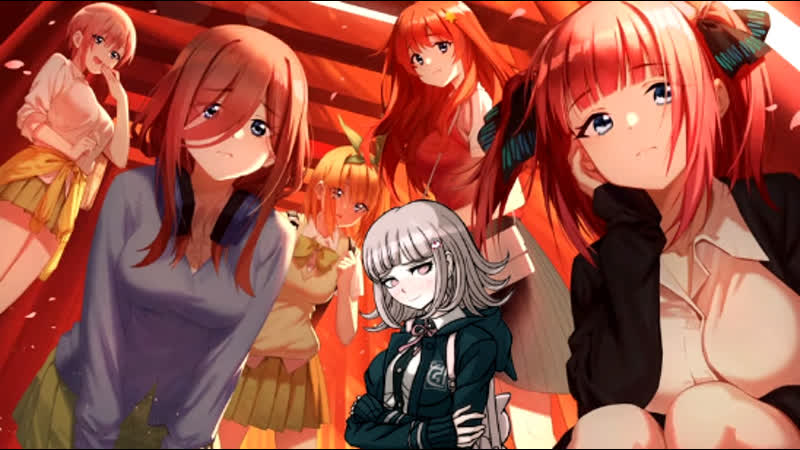 Мику и 4 сестры нарезка 1 просмотр аниме пять невест