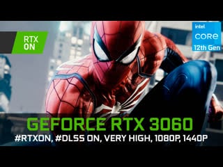 Marvel's spider man remastered | rtx 3060 | 1080, 1440p, very high, dlss on, rtx on