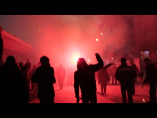 Зустріч чорноморця в аеропорту 13 грудня 2013 салют