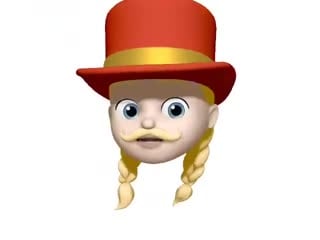 Uh oh @hatintime mustache girl found #animoji ‘s 💛❤️✨