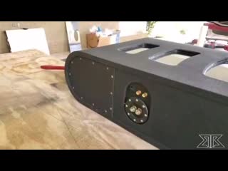 Bitchin 8th order enclosure by duke wright with 2) sundown x 6 5”s rear chamber is tuned to 28hz with one 2 5” port