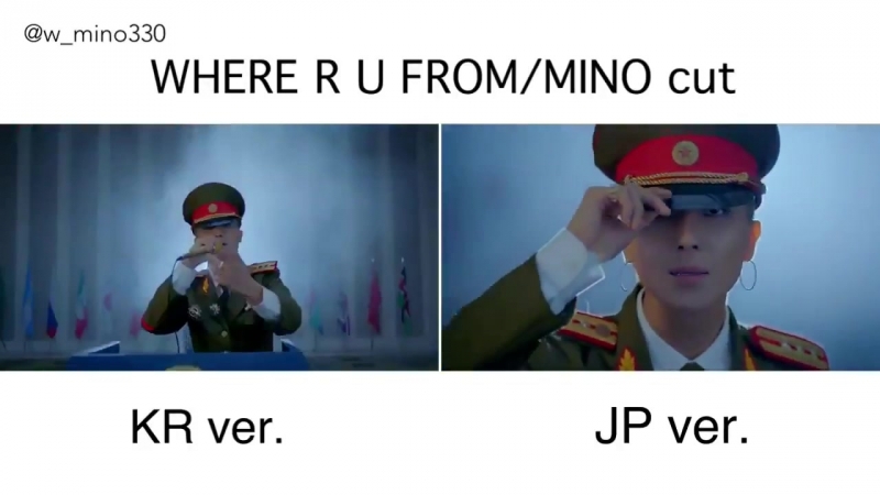 Where r u from mvmino cutのkrver とjpver 比較動画作ってみた 衣装カットとか若干違うね seungri mino