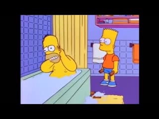 Bart hits homer with шindoшs