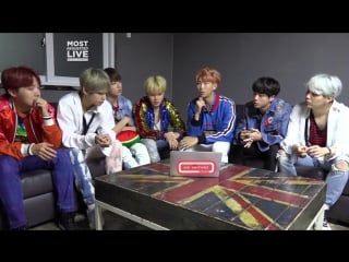 171008 bts talk about texting, shopping what they would steal from each other part 2 @ most requested live