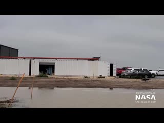 Spacex boca chica rainy day drive past