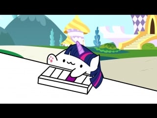 Keyboard ponies animation (bongo cat/mlp parody)