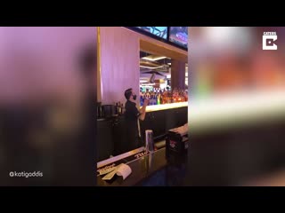 [caters clips] vegas bartender shows off incredible drink tricks