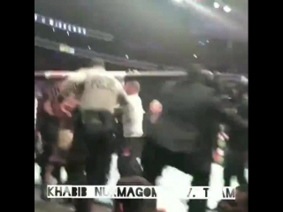 Драка после боя хабиба и макгрегора ufc 229