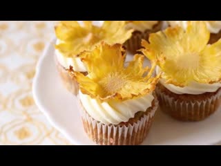 Декор цветы из ананаса ☆ просто и доступно ☆ pineapple flowers