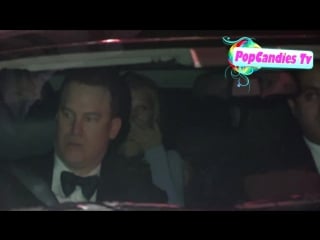 Margot robbie with orlando bloom leonardo dicaprio and toni garrn depart 2014 golden globes after party