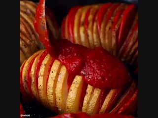 Todays twisted food video italian never tasted so good you got potatoes, you got uncured pepperoni, you got real shredded moz